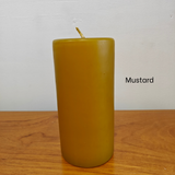 Candles - pillar top coloured 75 x 150
