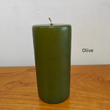 Candles - pillar top coloured 75 x 150