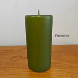Candles - pillar top coloured 75 x 150