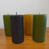 Candles - pillar top coloured 75 x 150