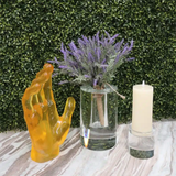 Crystal Pillar Candlestick