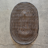 Door Mat - Jute Oval Stripe