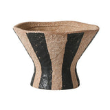 Vase - Natural with black stripe