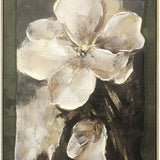 FLORAL FRAMED CANVAS 80% HANDPAINTING