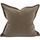 CUSHION COVER VELVET  BEIGE  55X55