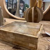 Carved bone box