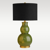 Lamp - Kelly Green Glass Table Lamp