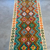 Rug - Handwoven Wool NEW SIZE 200 x 84 (approx)