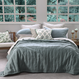 Laundered Linen Bedspread Set