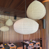 Pendant - Linen Shade Oval 60cm