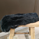 rabbit fur scarf