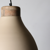 Beige Metal Pendant Scandi Style