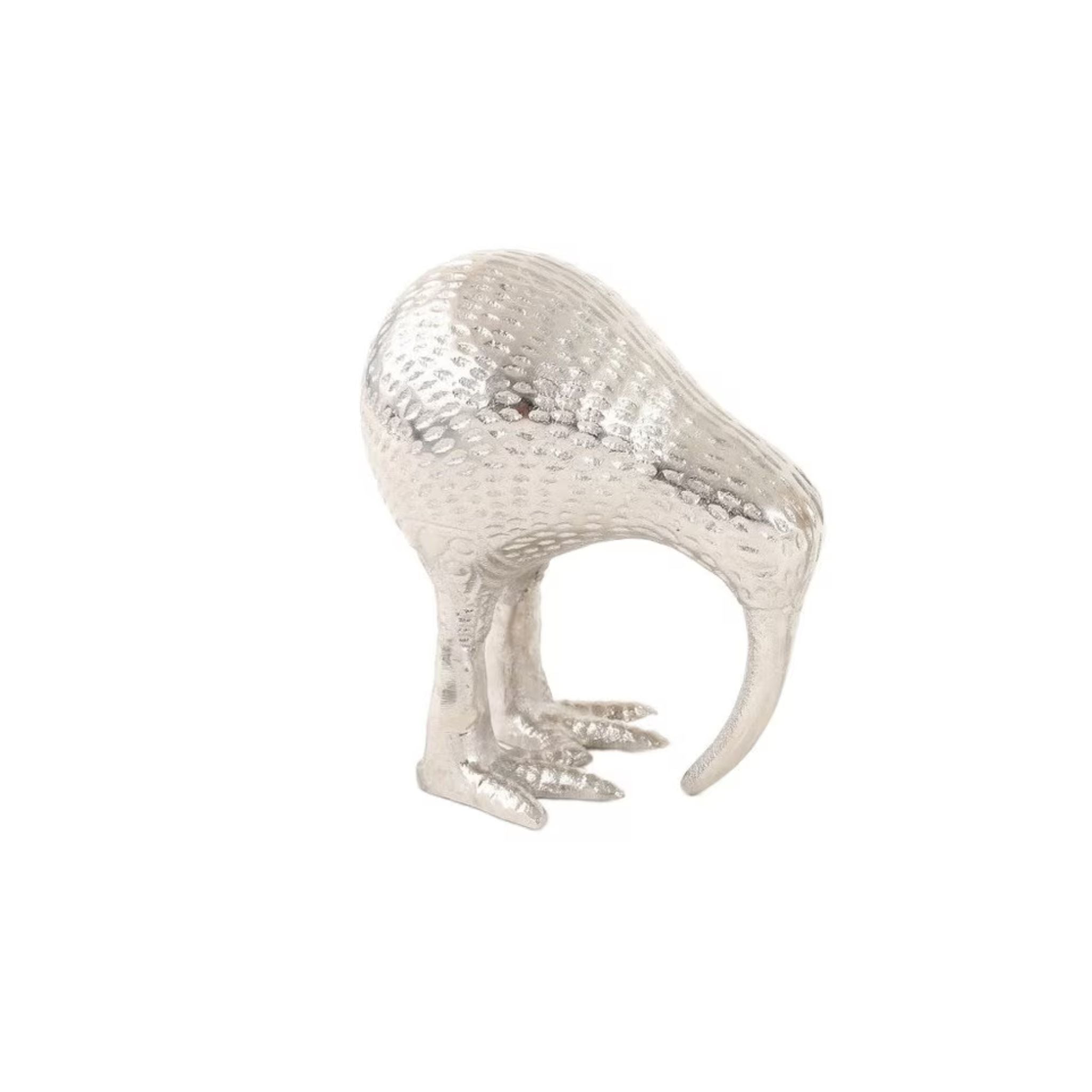 Kiwi Ornament - Silver