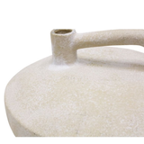 Vase - Stevie White Textured Resin Vases with Handle