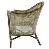 Armchair - Wood and rattan