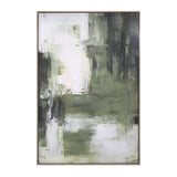 Art - Green Abstract B - Framed
