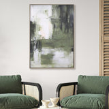 Art - Green Abstract B - Framed