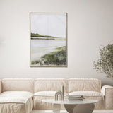 Art - Beach and Green Hills - Framed