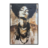 Art - Lady with Necklaces - Framed