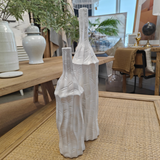 Vase -Textured White