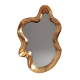 Mirror - Vintage Gold Abstract Shape