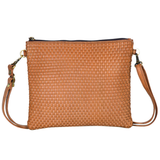 Woven Leather Clutch Bag