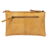 Woven Washed Leather Double Sling Bag